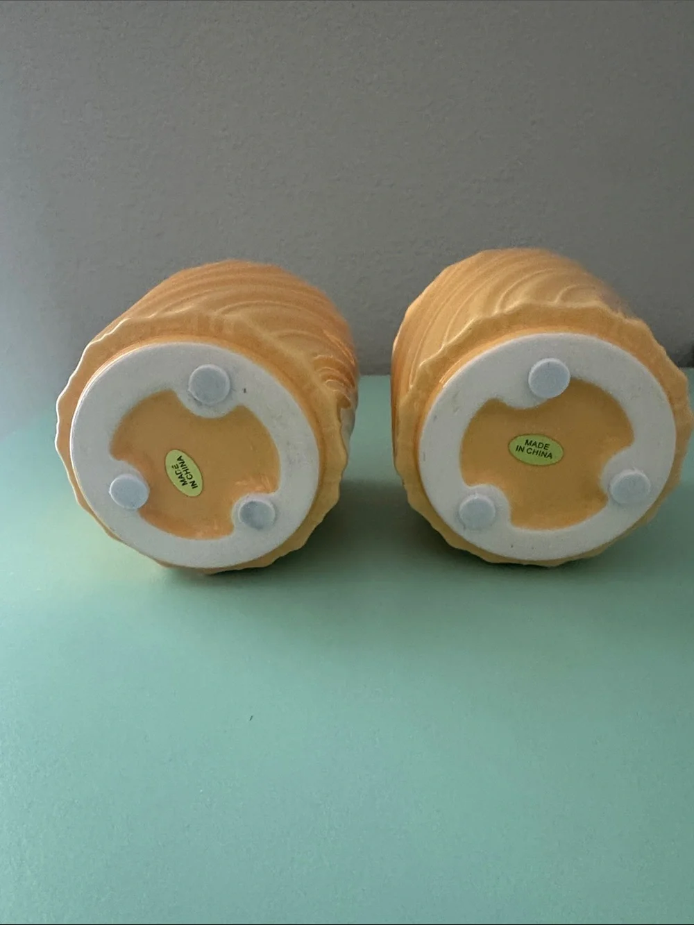 2 Yellow Mini Orchid Pots